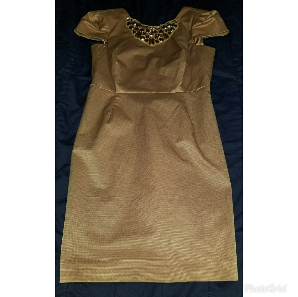 Very Cute, Cognac color Dress.